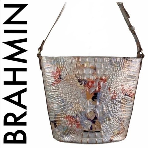 Brahmin Handbags - BRAHMIN NWT GOLD TAN MULTI LEATHER SHOULDER BAG